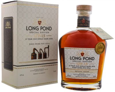 Long Pond Rum mit Flaschenkarton